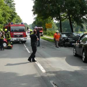 Zwei Verletzte nach Zusammenprall in Südlohne