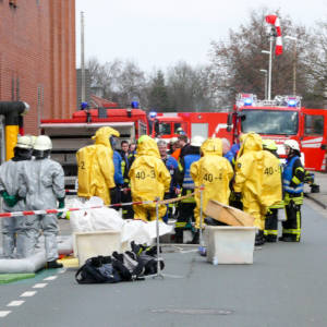 Gefahrgut-Alarm in Schlachterei in Lohne