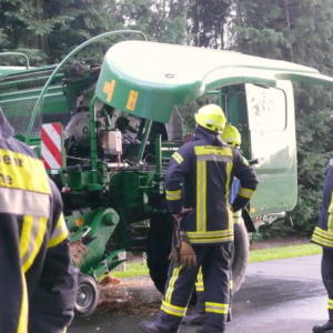 Strohpresse in Krimpenfort brennt