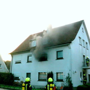 Küchenbrand in der Innenstadt von Lohne