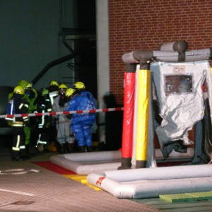 Feuerwehr probt den Ernstfall bei Schlachterei in Lohne