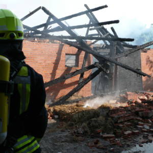 Scheunenbrand in Märschendorf