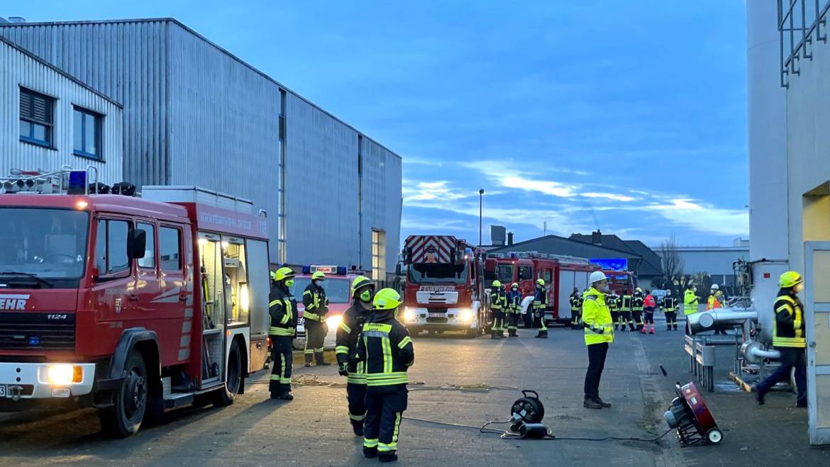 Rauchentwicklung im Industriebetrieb