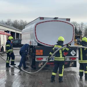 Brand eines Tankwagens