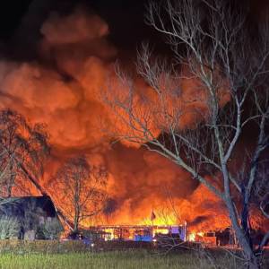 Großbrand in Tischlerei