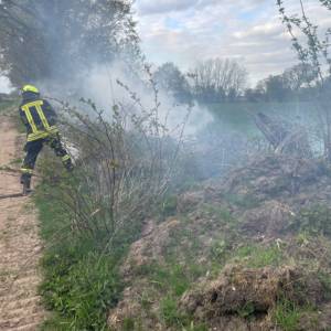 Unrat brennt im Moor