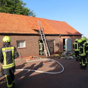 Brand im Dach