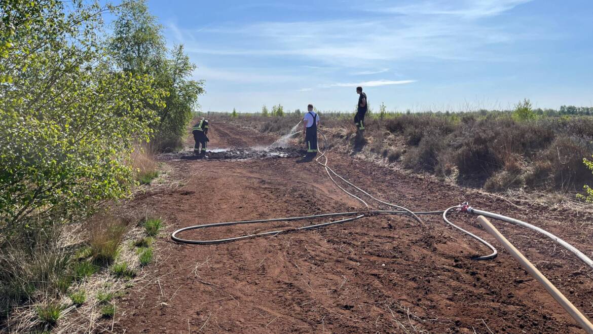 Erneut Moorbrand im Südlohner Moor