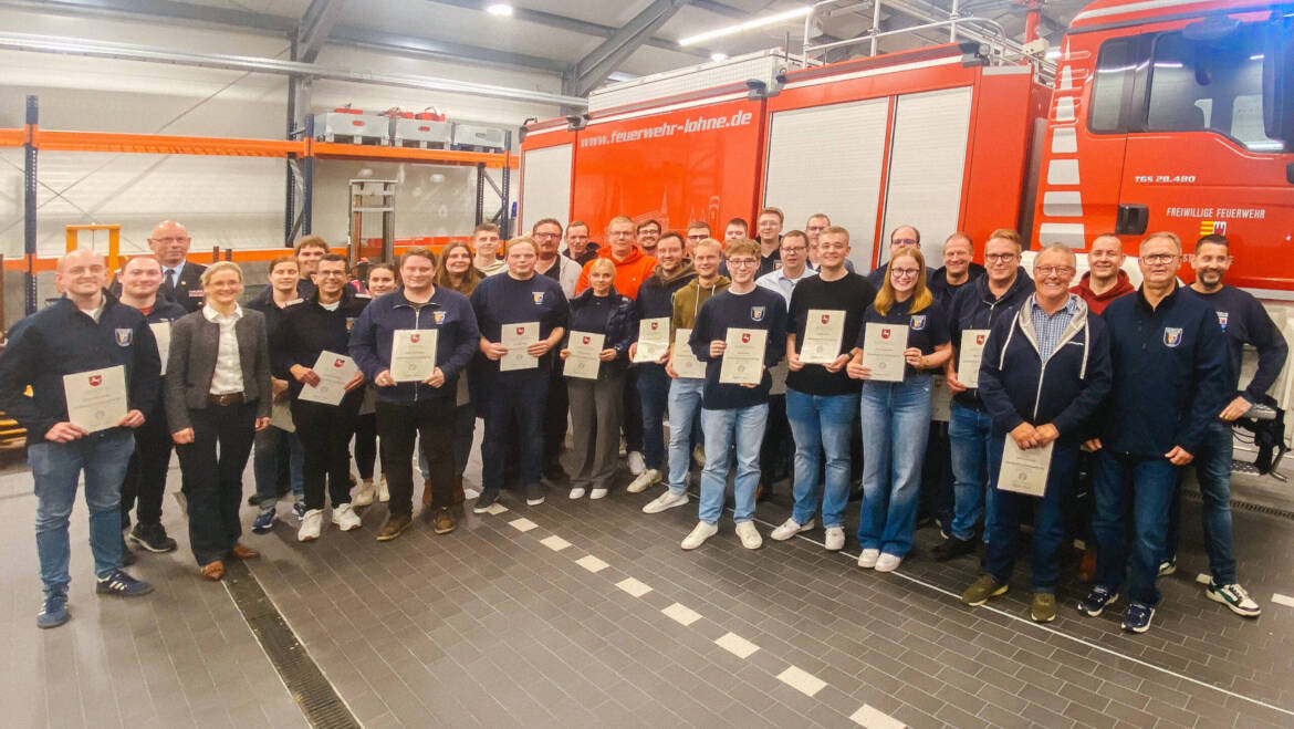 Stadtfeuerwehrverband Lohne würdigt Engagement mit Ehrungen