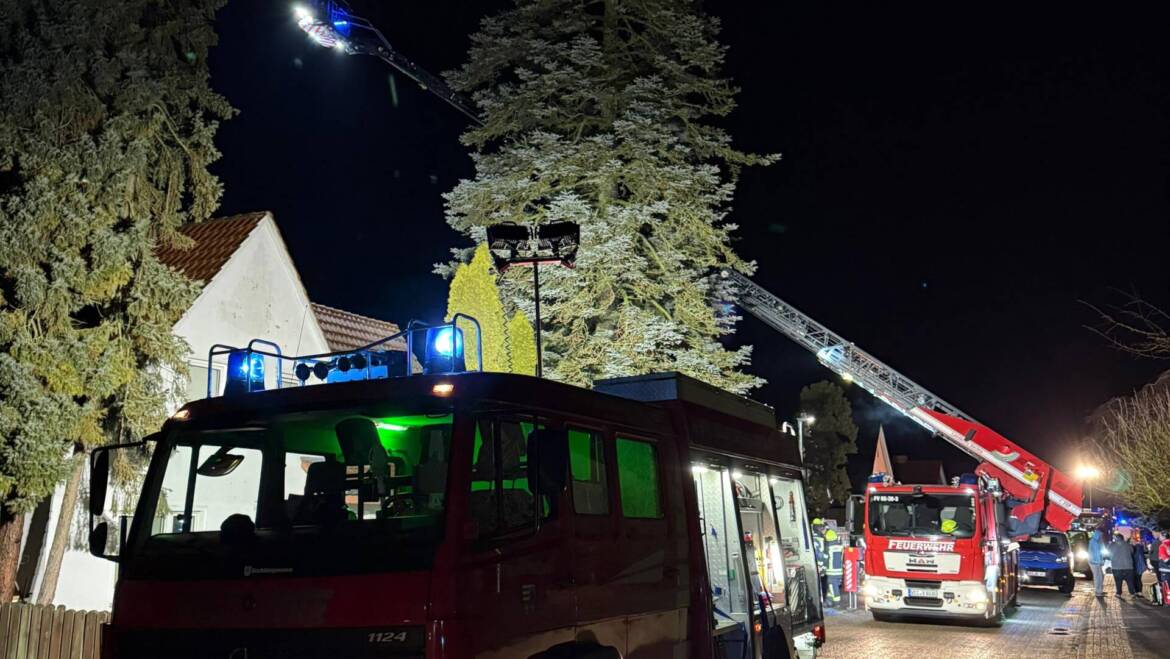 Kellerbrand in einem Mehrfamilienhaus