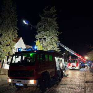 Kellerbrand in einem Mehrfamilienhaus