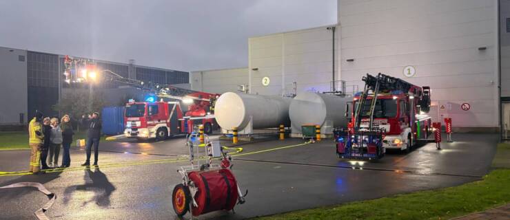 Brand mit Gefahrstoffen (Übung)